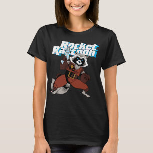 Classic Rocket Racoon Character Art T-Shirt