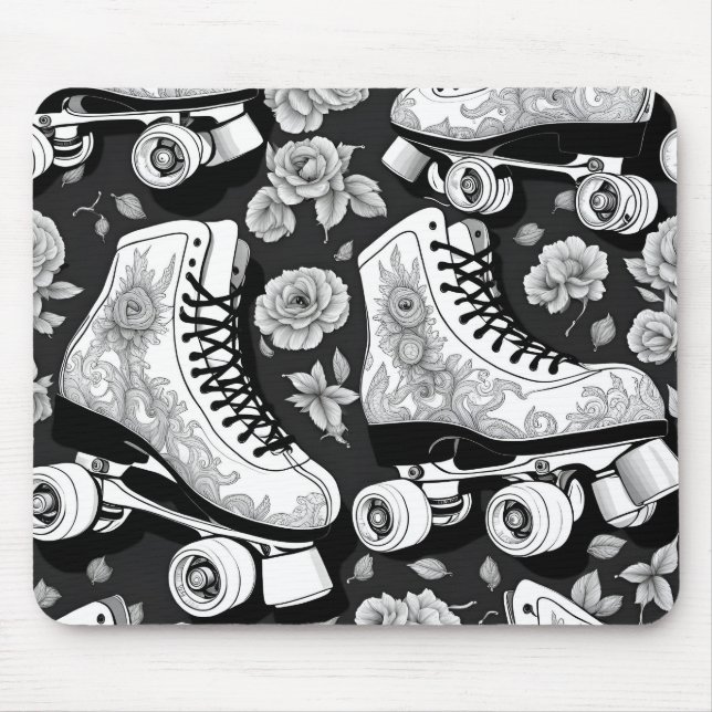 Classic Roller Skates Art  Mouse Pad (Front)