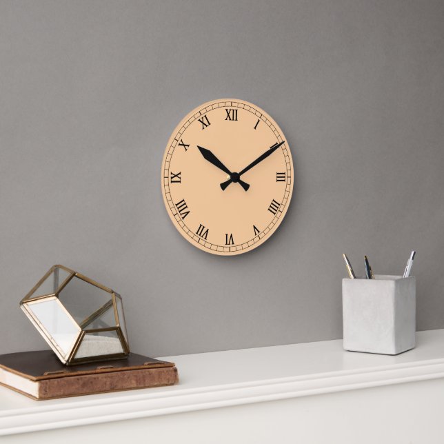 Classic Roman Numerals Round Clock (Office)