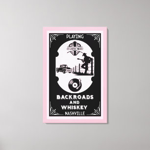 Classic Romantic Country Music Canvas Print
