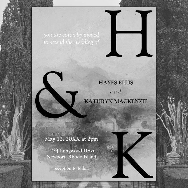 Classic Romantic Old Money Aesthetic Wedding Invitation (Creator Uploaded)