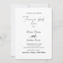 Classic Romantic Script Invitation