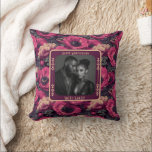 Classic Romantic Vow Renewal Throw Pillow<br><div class="desc">Designed with elegance and heart,  this wedding anniversary pillow captures your love story in floral perfection—ideal for gifting or celebrating at home.</div>