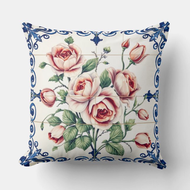 classic rose bouquet pillow (Front)