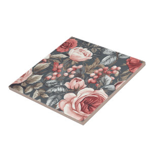 Classic Rose Ceramic Tiles For Cosy Interior