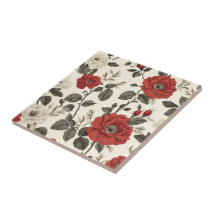 Classic Rose Ceramic Tiles  For Home Flooring