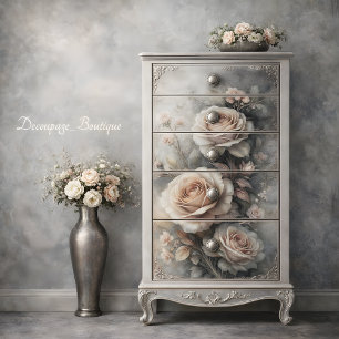 Classic Rose Glow Decoupapge Tissue Paper