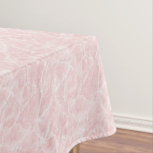 Classic Rose Pink Marble Stylish Tablecloth