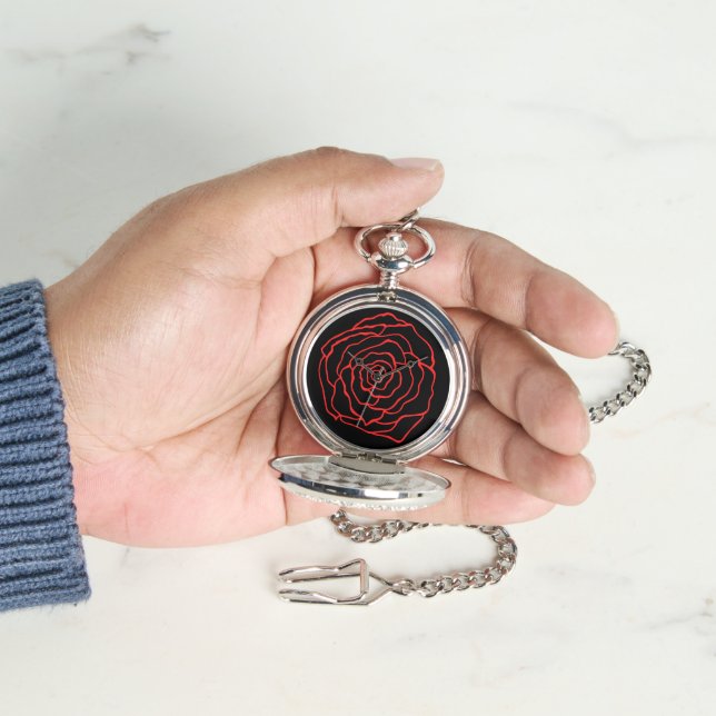 Classic Rose Pocket Watch Gift (Hand)