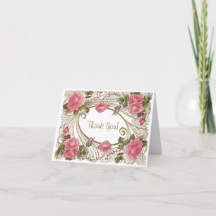 Classic rose Thank You Cards All Occasion Notes