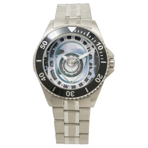 Classic Rotary Engine Stainless Steel Watch