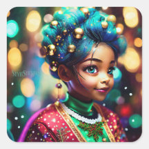 Classic Round Corner Square Sticker