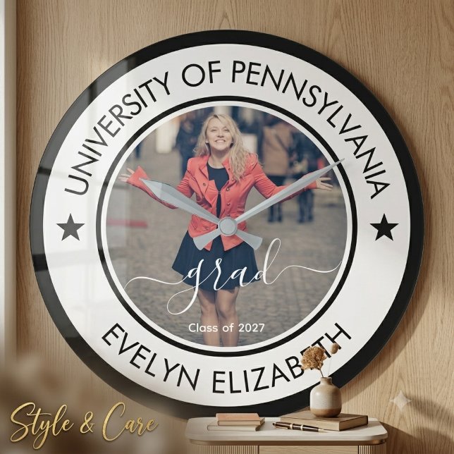 Classic Round Graduate Modern Calligraphy Stylish Large Clock (Classic Round Graduate Modern Calligraphy Stylish Large Clock)