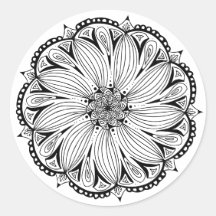 Classic Round Mandala Sticker