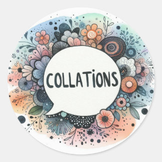 Classic round stickers