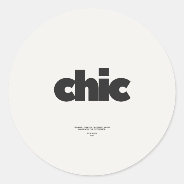 CLASSIC ROUND STICKERS (Front)