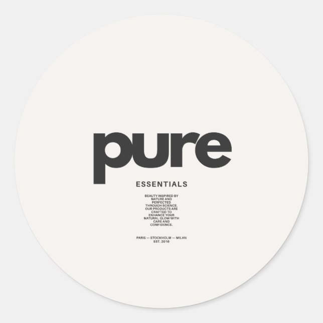 CLASSIC ROUND STICKERS  (Front)