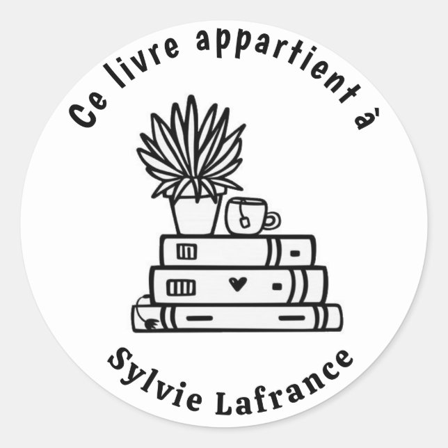 Classic round stickers books (Front)