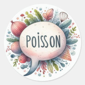 Classic Round Stickers (Fish)