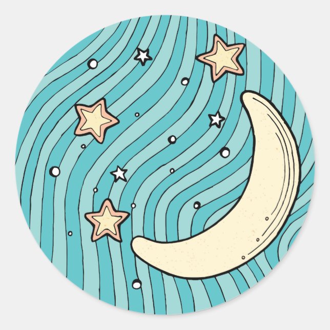 Classic Round Stickers for Kids Birthday Crafts (Front)