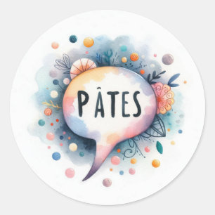 Classic Round Stickers (Pasta)