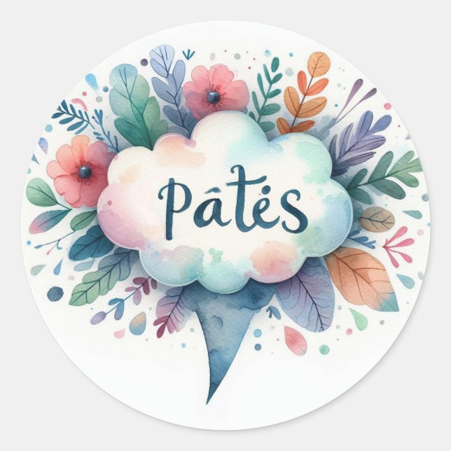 Classic Round Stickers (Pâtes) (Front)