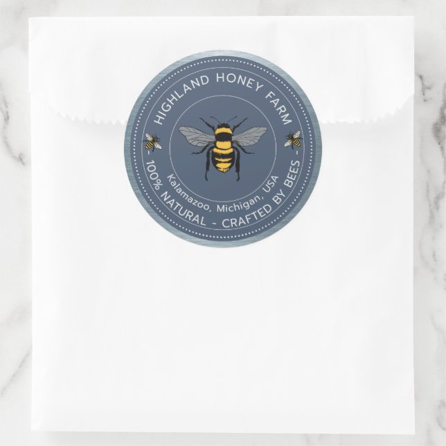 Classic Round Stickers | Pure Honey Custom Level  (Bag)