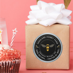 Classic Round Stickers Pure Honey Custom Level