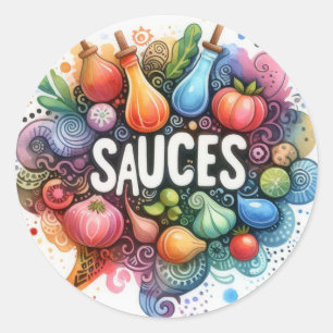 Classic round stickers (Sauces)