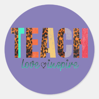 Classic Round Stickers school