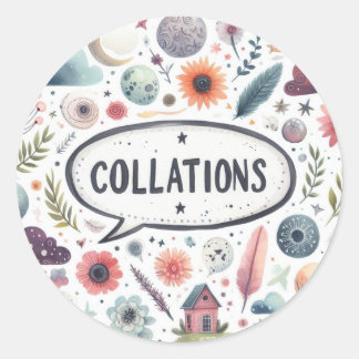 Classic Round Stickers (Snacks)