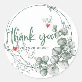 Classic Round Stickers, thanks for the order Classic Round Sticker