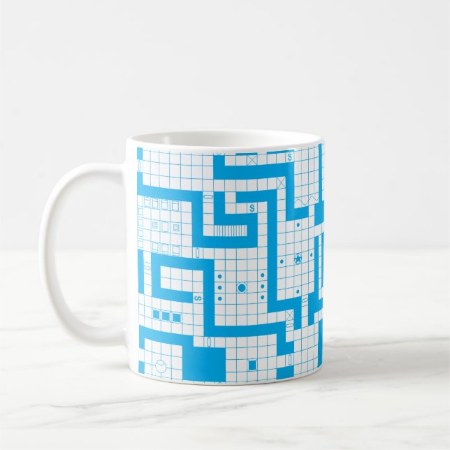 Classic RPG Map Coffee Mug (Left)