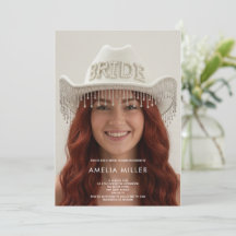 classic rustic minimal cow boy bridal shower