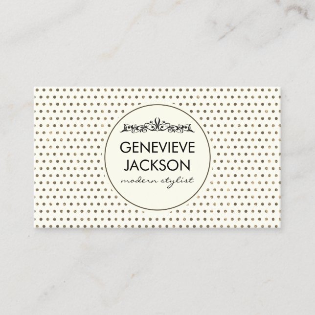 Classic Rustic Pattern Business Card (Front)