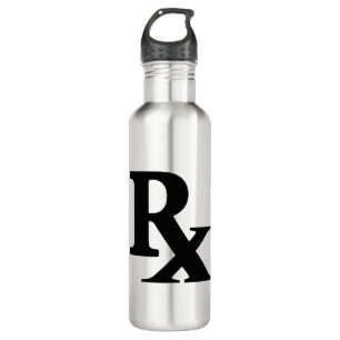 Classic Rx Pharmacy Icon print pharmacist gift 710 Ml Water Bottle
