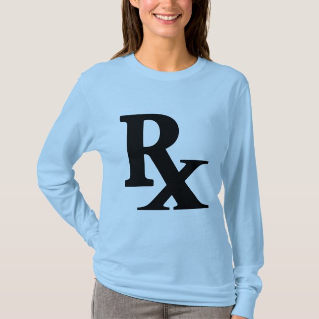 Classic Rx Pharmacy Icon print pharmacist gift T-Shirt (Front)