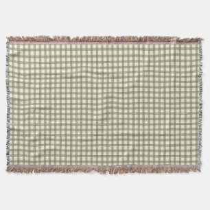 Classic Sage Tartan Ralph Lauren Inspired Throw Blanket