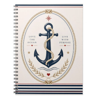 Classic Sailorcore Nautical Notepad Notebook