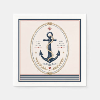 Classic Sailorcore Nautical Paper Napkins