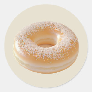 Classic Salted Bagel  Round Sticker
