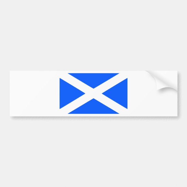 Classic saltire flag image bumper sticker (Front)