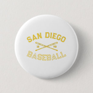 Classic San Diego California Baseball Fan Retro Vi 6 Cm Round Badge