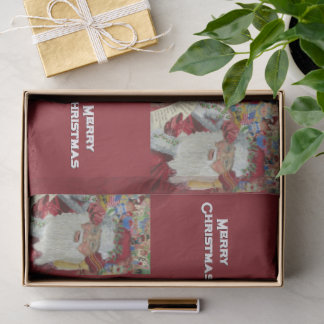 Classic Santa - Checking It Twice Merry Christmas Tissue Paper