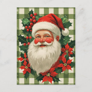 Classic Santa Claus Christmas Holiday Postcard