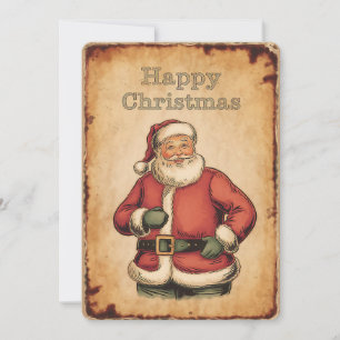 Classic Santa Claus Happy Christmas Card