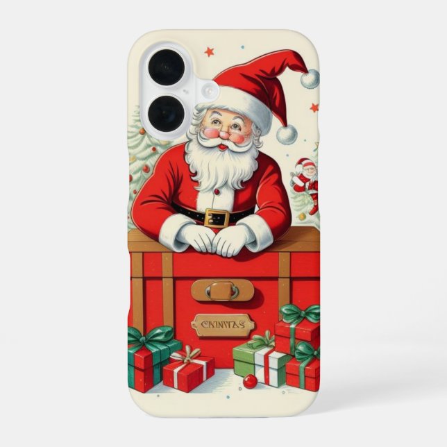 Classic Santa Claus  iPhone 16 Case (Back)