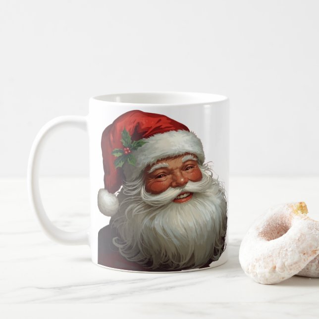 Classic Santa Claus Mug (With Donut)