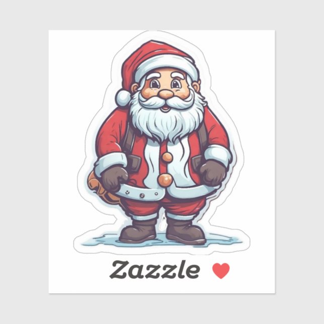 classic santa digital stickers (Sheet)