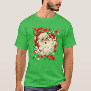 Classic Santa Magic Stars Blessings Kids Hope Gree T-Shirt